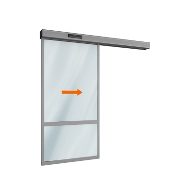 Комплект автоматической раздвижной двери (одна подвижная лайтстворка) для привода AD-SP